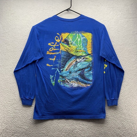 Salt Life Other - Salt Life T-Shirt Mens Large L Mahi Mahi Marlin Blue Yellow Fishing Outdoors Dad